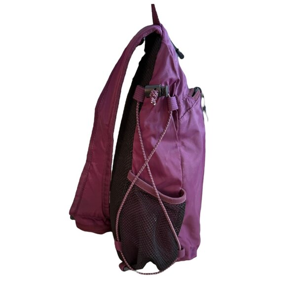 Eddie Bauer Sling Bag Purple Gorpcore Hiking Camping Outdoor Tactical - Picture 3 of 9